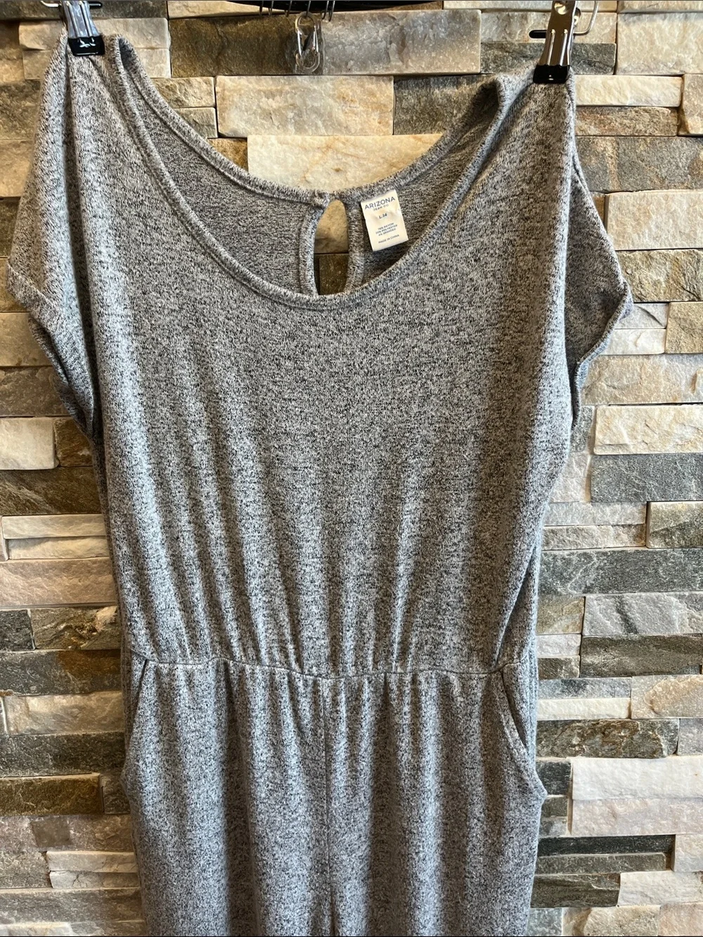 Arizona Jean Company Kids Gray One-Piece Romper